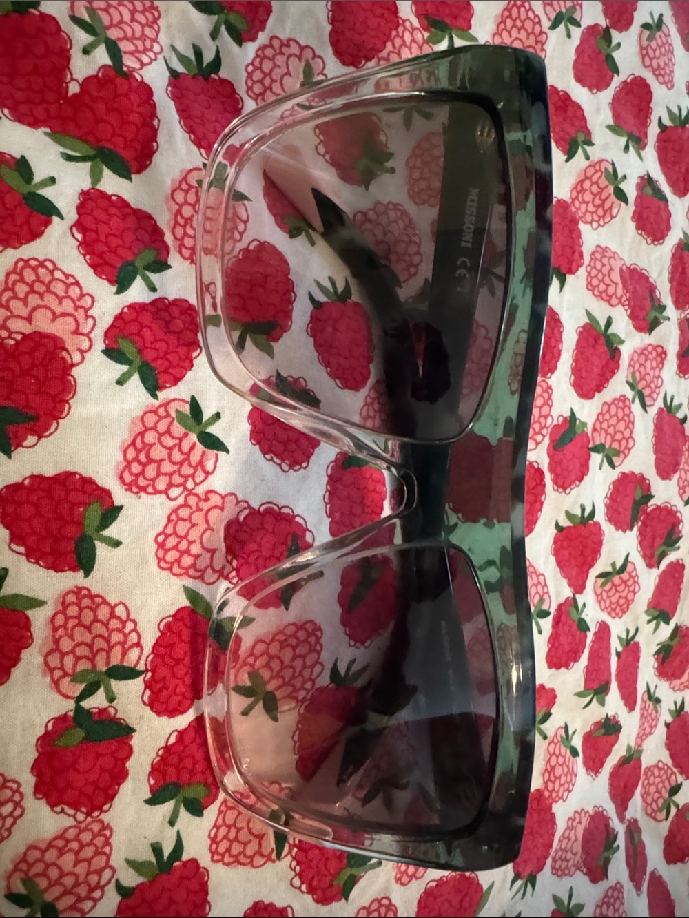 Missoni Oversized Transparent Gray Gradient Sunglasses